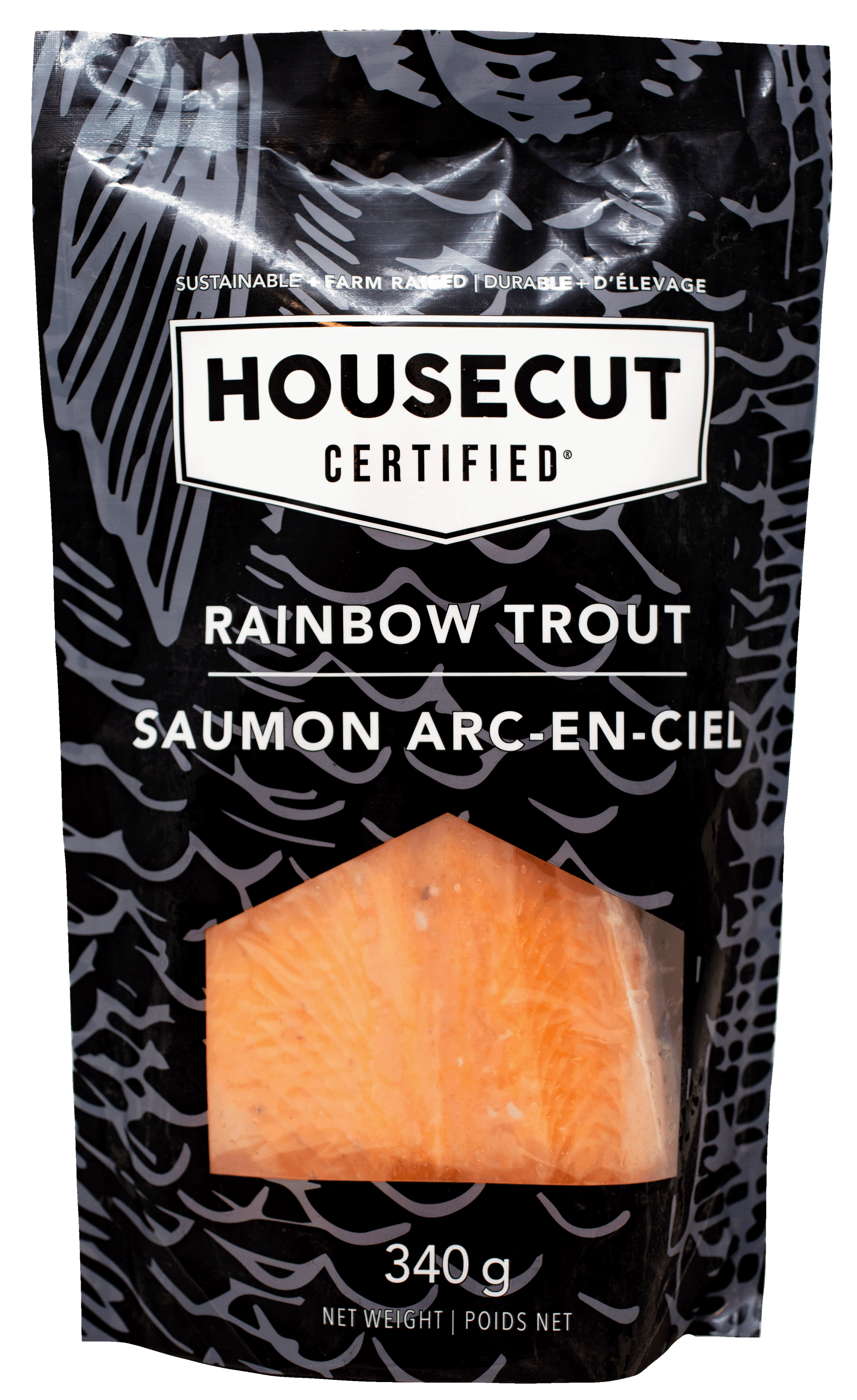 RAINBOW TROUT PORTIONS 340g FROZEN