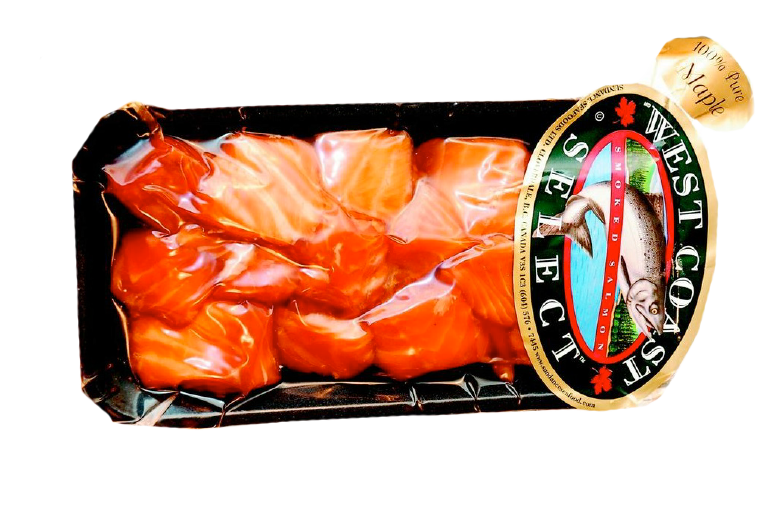 SMOKED WILD SALMON NUGGETS 227g FROZEN