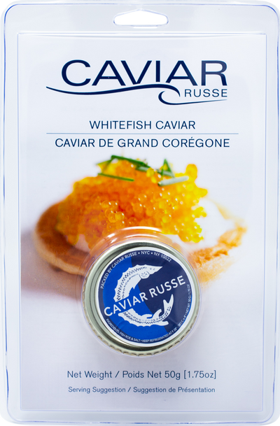 CAVIAR GOLDEN WHITEFISH 50g JAR FRESH CAVIAR RUSSE